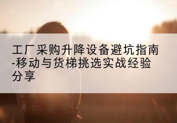 榆阳移动式升降机怎么选-工厂采购升降设备避坑指南-移动与货梯挑选实战经验分享