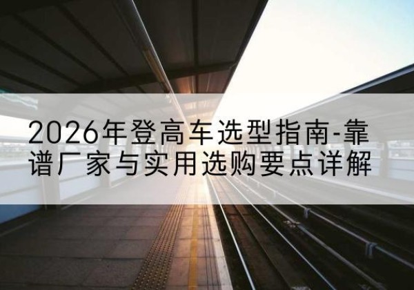榆阳登高车厂家推荐-2026年登高车选型指南-靠谱厂家与实用选购要点详解
